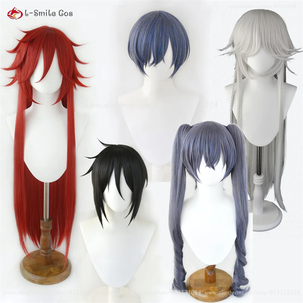 Black Butler Anime Cosplay Perücke – Ciel Phantomhive, Sebastian, Grell, Undertaker, Alois – Hitzebeständig 2