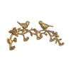 Exquisite classical tree metal branch bird hook behind the door single row hook punch wall bedroom towel clothes hook 5