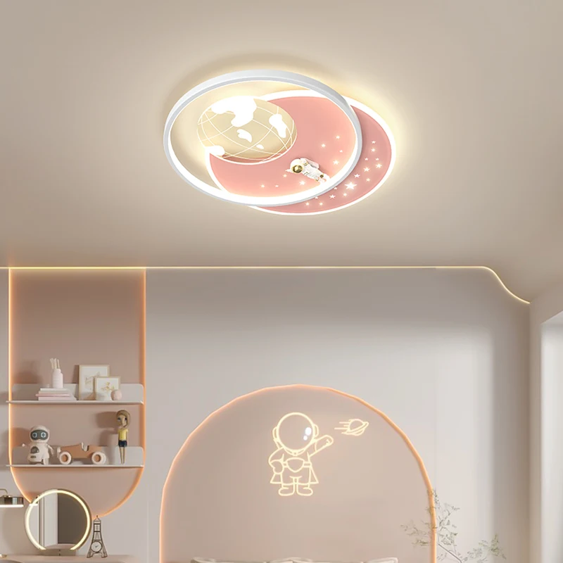 

Мультяшные потолочные светильники для детской комнаты и спальни, современные минималистичные креативные светильники в форме космического элемента для мальчиков и девочек