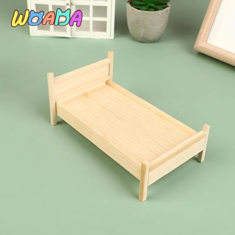 

1Pcs DollHouse Miniature Simulation Bed Model DIY Accessories Scene Furniture Toys13.8x8x6CM New
