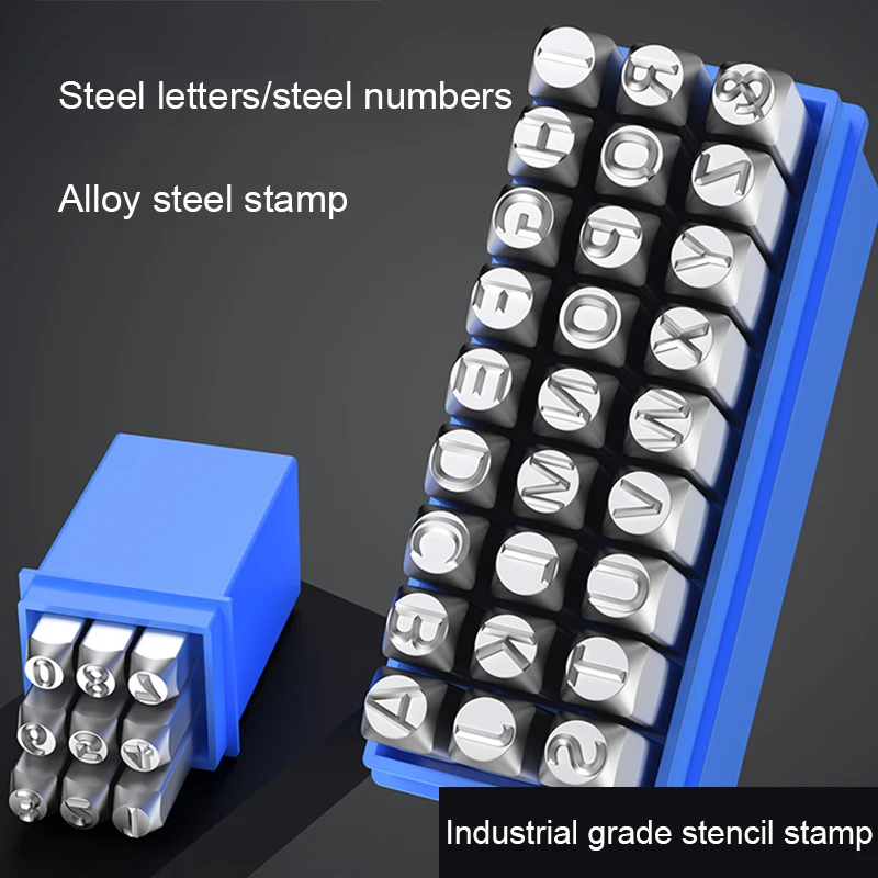 Numbers Alphabets DIY Leather Embossing Stamp Durable Leather Printing Tools Letters Steel Punch Handcraft Carving Tool