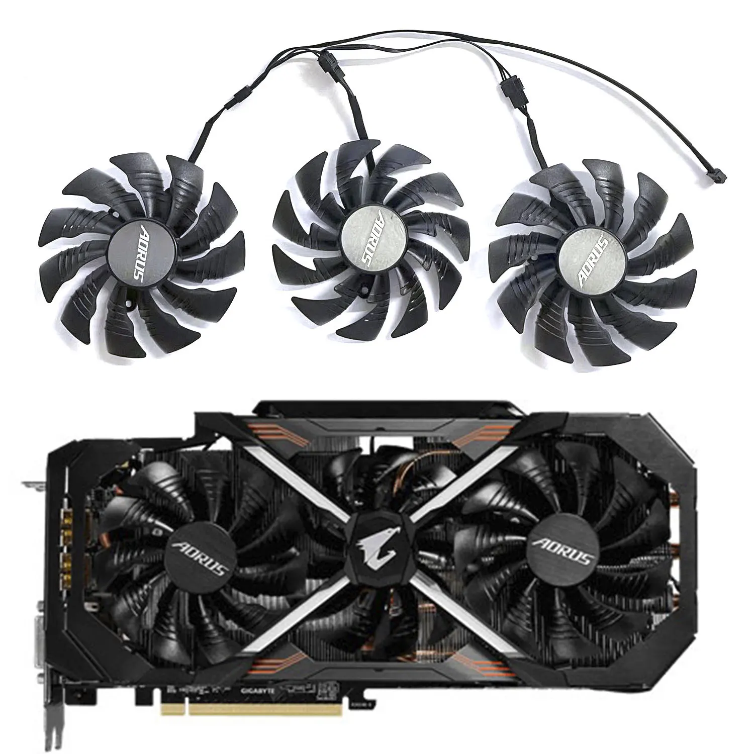 Ventola Di Raffreddamento 95Mm T129215Bu Muslimytx1080Ti Per Ventola Grafica Di Raffreddamento Gigabyte Aorus Geforce Gtx 1080 Ti Xtreme Edition 11G