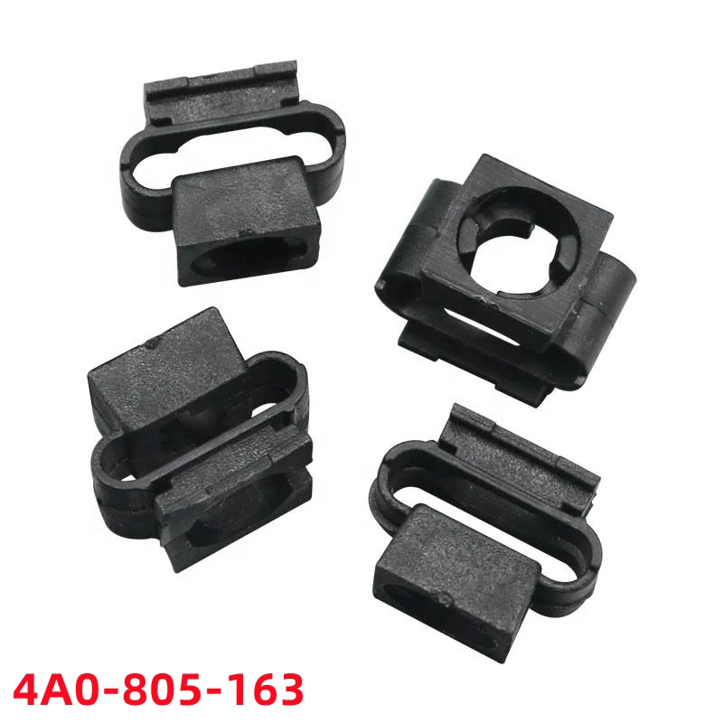 

100Pcs Auto Nylon Bumper Fasteners Fender Rivet Clamps Push Type Car Retainer Clip 4A0-805-163 4A0805163 D398