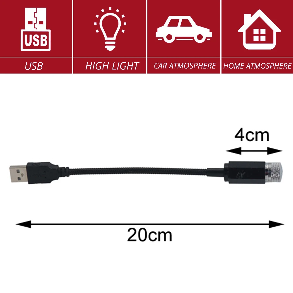 Auto SUB Atmosphere Lamp Star Ceiling Reading Light Laser Projection Decorative Led Car Trunk Roof Interior Room Home Dome Ligh