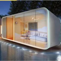 Maison conteneur personnalisée pour villa et complexe hôtelier, maison préfabriquée extensible 3