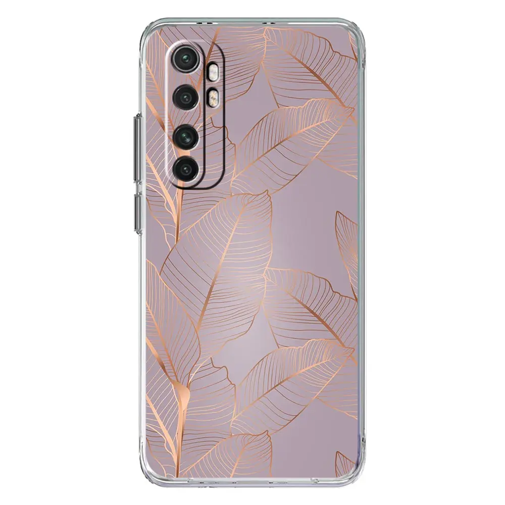 Elegant Rose Gold Art Clear Phone Case