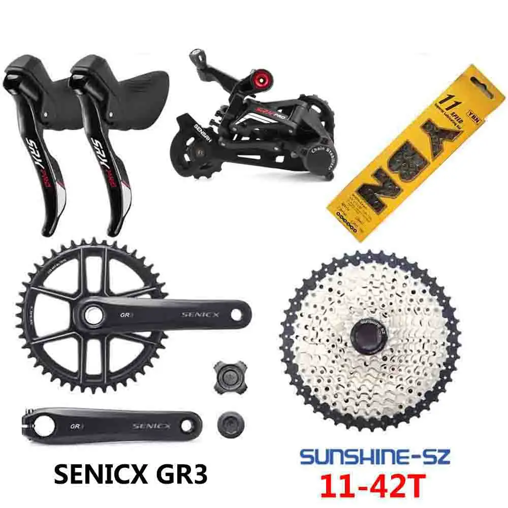 【新品】グラベルコンポ センサー(SENSAH) SRX PRO 11sセット 新品】グラベルコンポ センサー(SENSAH) SRX PRO 11sセット 新品