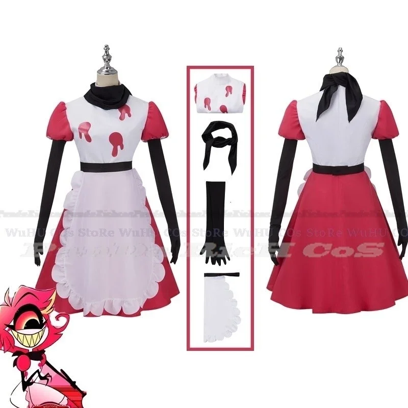 

Аниме Hazbin Niffty Косплей Костюм для отеля нарядный костюм наряды на Хэллоуин Карнавал женский костюм горничной полный комплект Niffty