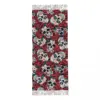 Vintage Floral Skull Scarf for Women Fall Winter Cashmere Shawls and Wrap Roses Long Large Shawl Scarf Daily Wear 3