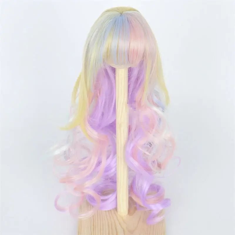 Doll Wig sets for 1/3 60cm BJD Bangs Long Hair Wavy Curly Wig Doll Accessory 