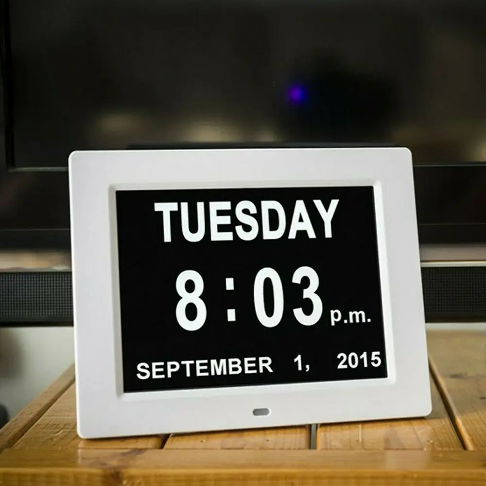 Date Dashboard Dementia Large Table Time Alarm Clock Home Decor Digital Clock Calendar 3