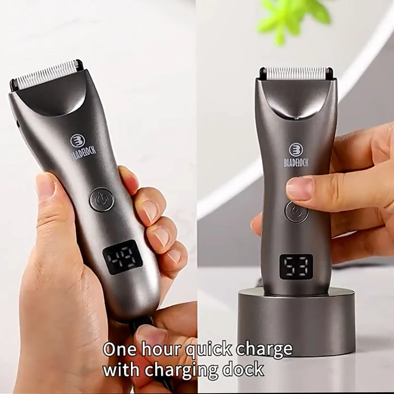 Intimate Pubic Hair Removal for Men Electric Groin Trimmer Male Shaver for Sensitive Areas Waterproof Safety Razor Body Hair 6