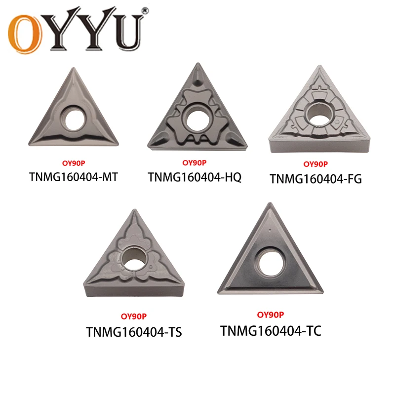 

OYYU Cermet Insert TNMG TNMG160404 TNMG160408 160404 160408 MT HQ FG TS TC CNC Turning Tool OY90P Milling Machined Steel Cutter