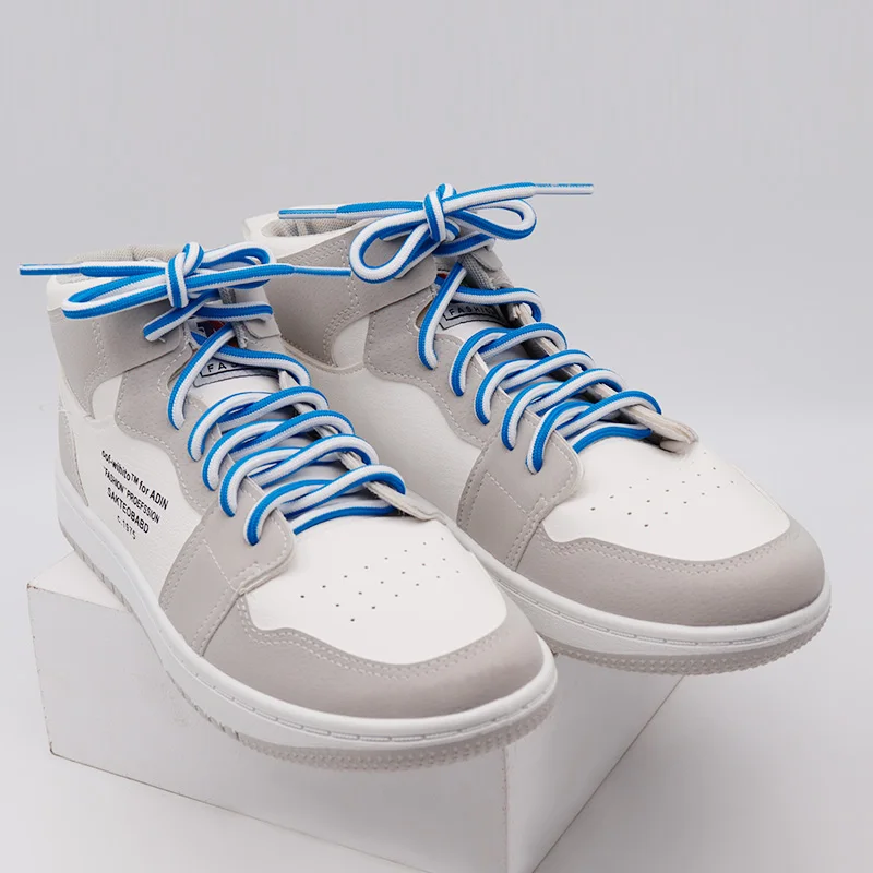 8 Colors Casual Hood Jump Drawstring Two-tone Round Shoelaces 5mm Diameter Laces Customization and Personalization Free Shipping
