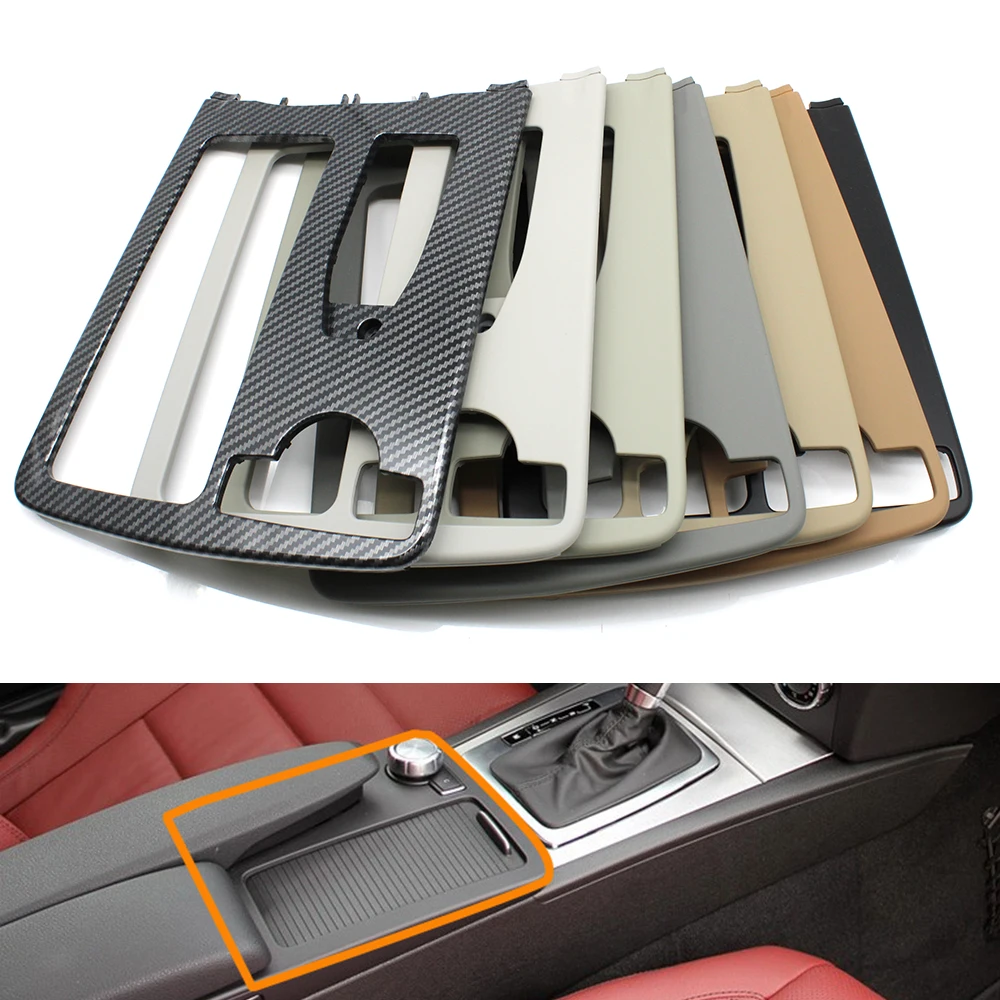 LHD 중앙 팔걸이 음료 컵 거치대 외부 프레임 커버, 메르세데스 벤츠 W204 C E 클래스 C180 C200 C220 W207 W212 E260 E300