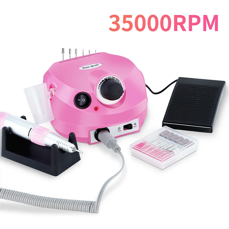 Nail Kit wiht Nail Lamp UV Gel Nail Polish Kit Manicure Art Tools Set Top Base Nail Extensions Gel Nail Drill Machine Set