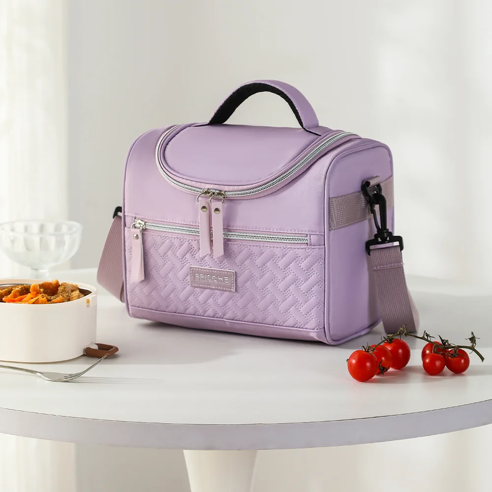 Elegant Insulated Lunch Tote Bag - Stylish, Lightweight, and Portable