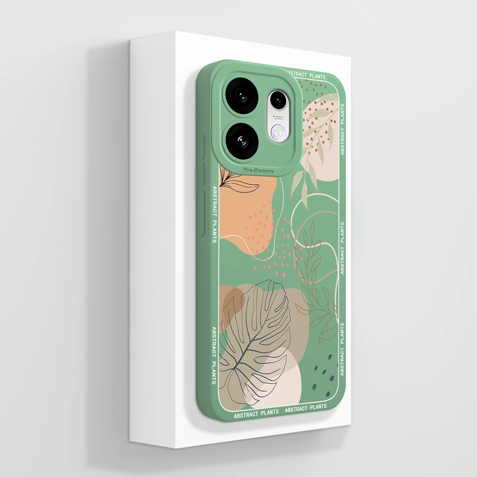 Elegant Chinese Ink Floral Soft Silicone Phone Case - Full Coverage Bumper Protection