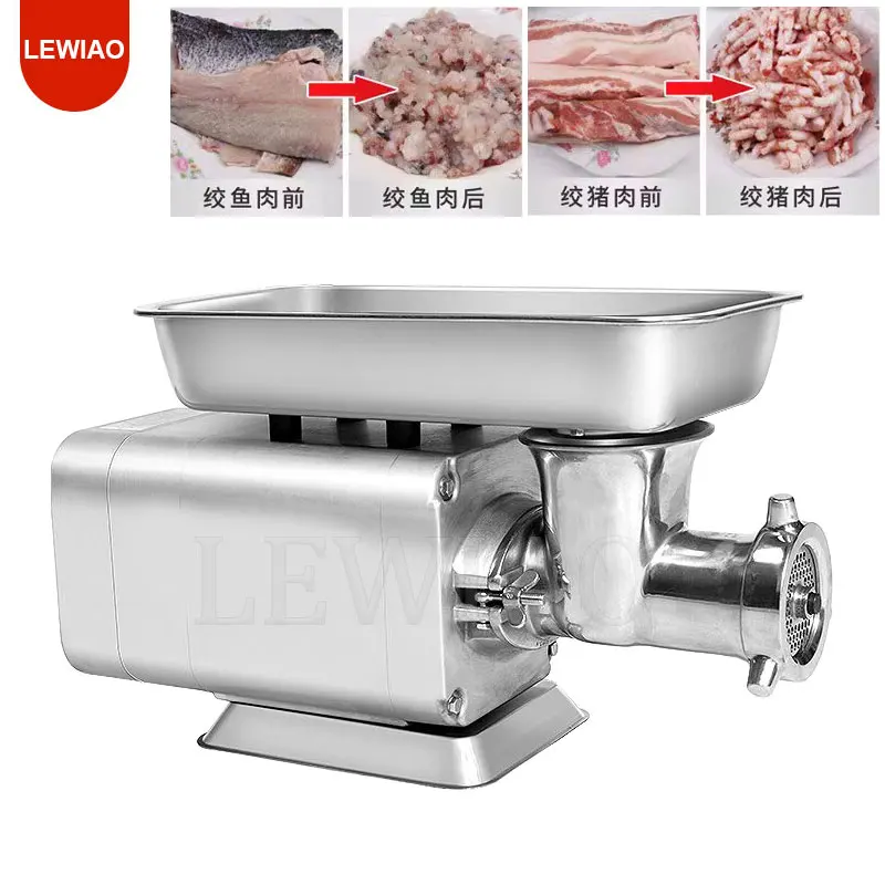 

Electric Meat Grinder 120kg/h Commercial Food Processor Sausage Filler Beef Chopper Heavy Duty Home Meat Mincer