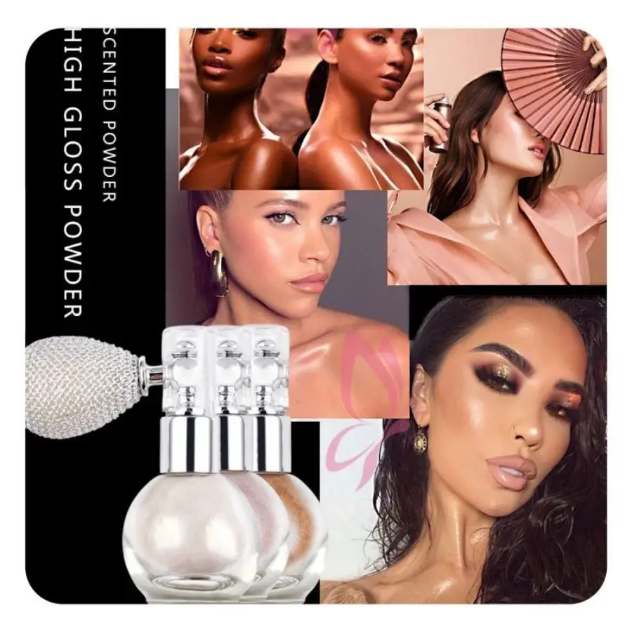 Glitter Powder Greek Goddess Highlighter Brightening Powder Hair Face Glitter Makeup Performance Spray Air Bag Glitter Powder Glitter Body Face Hair Arm Universal Powder 6