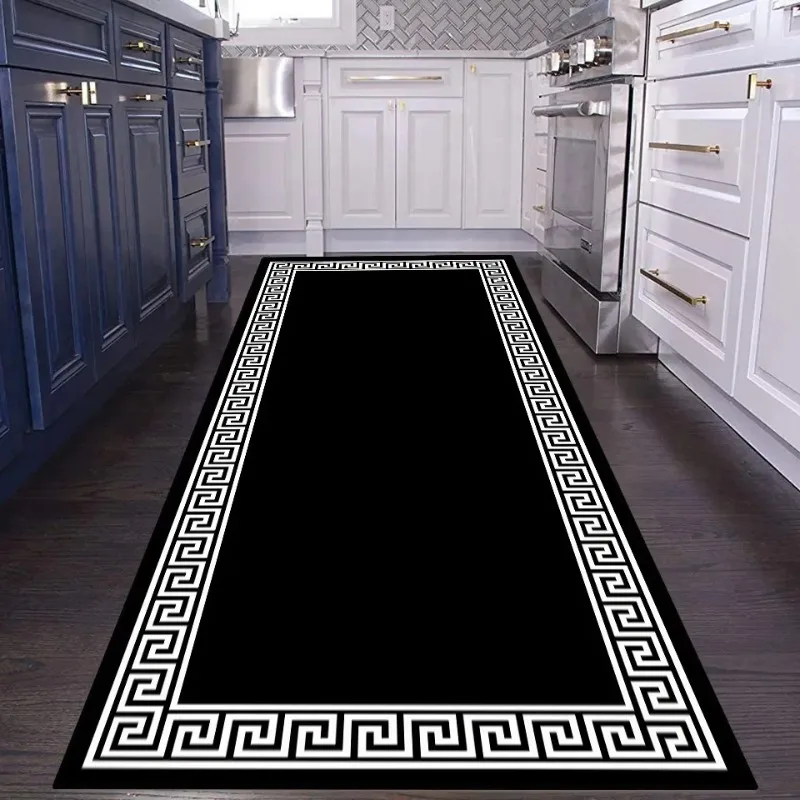 Nordic Modern Corridor Carpets Long Hallway Area Rug Geometry Bedroom Living Room Decoration Rugs Aisle Mat Anti-slip Floor Mats 3
