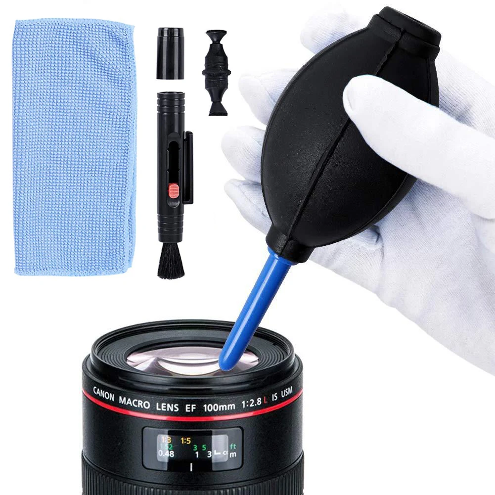 Computer Cleaning Kit 3 In 1 Camera Lens Cleaner Digital Cleaning Pen Air Blow Cloth Dust Cleaning Tools Laptop Phone Cleaner 3