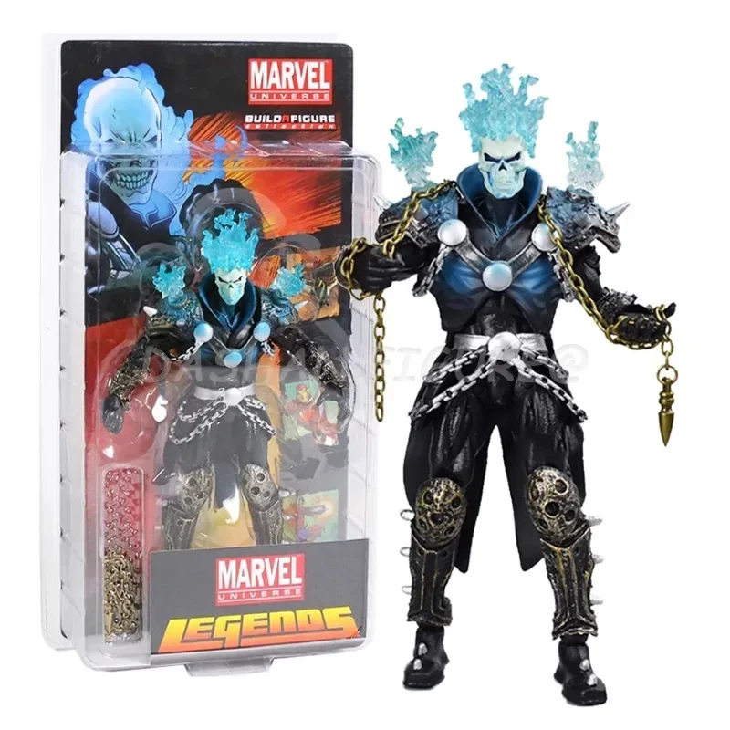 

17cm Marvel Legends Ghost Rider Action Figure PVC Movable Decoration Doll X-Men Johnny Figurine Collection Model Toys for Gifts