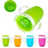 2025 Baby Learning Drinking Cup 360 Degrees Rotated Baby Water Cups Double Handle Flip Lid Leakproof Infants Water Cups Bottle 2