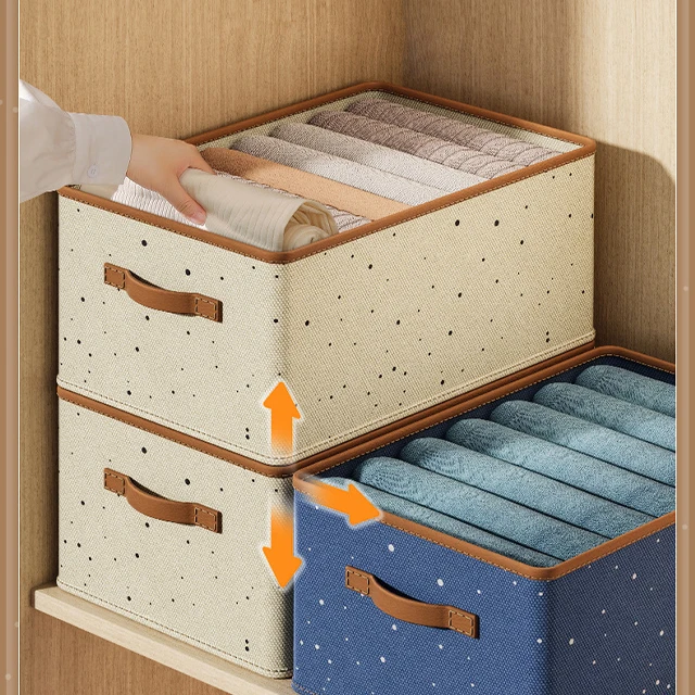 옷장 의류 정리함 청바지 캐비닛 보관함 큐브 상자, 접이식 옷장 서랍 정리함, 침실용 의류 상자