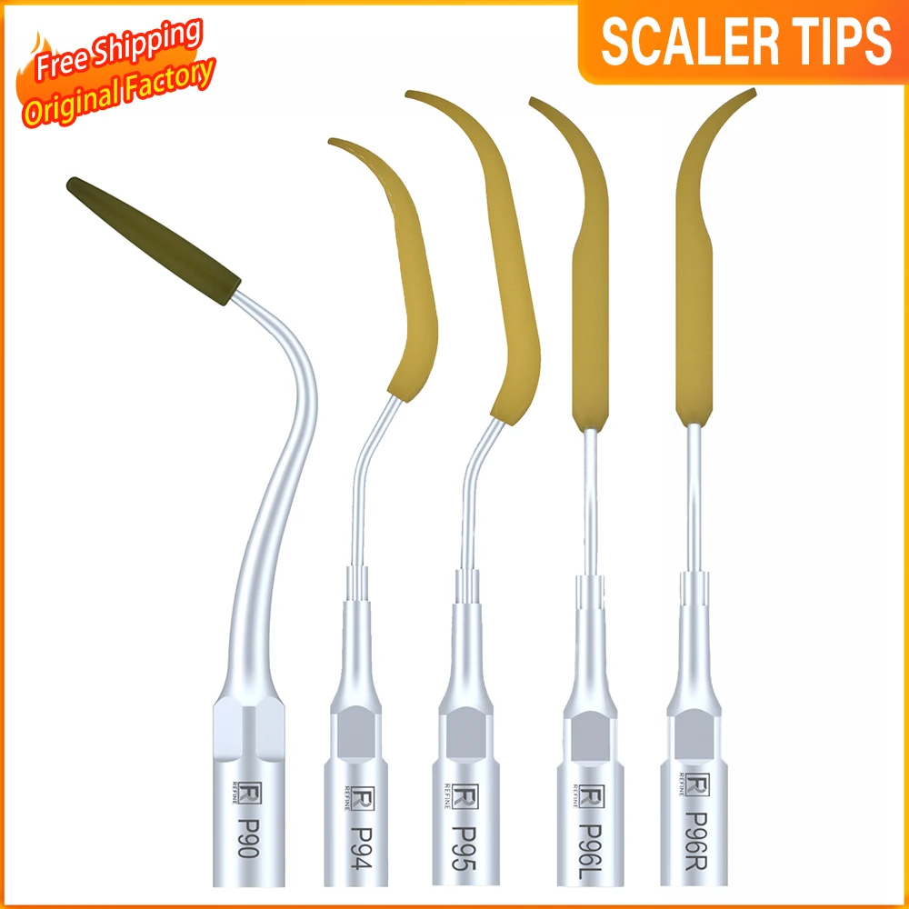 

For REFINE EMS MECTRON Woodpeaker Dental Ultrasonic Scaler Tip P90 P94 P95 P96L P96R Scaler Handpiece 1pc Scaling implant Tip