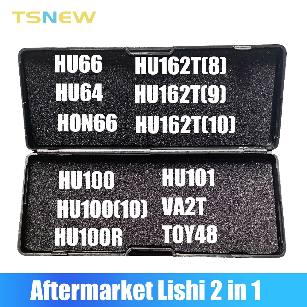 Вторичный рынок Lishi 2 в 1 HU64 HU66 HON66 HU100 HU100(10) HU101 HU100R HU162T(8) HU162T(9) HU162T(10) инструменты VA2T TOY2 TOY48