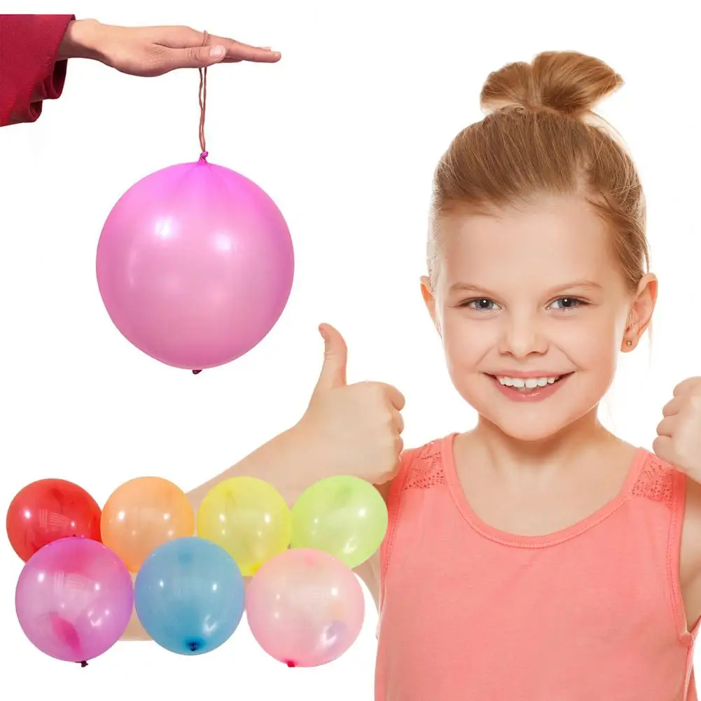 50Pcs Punch Balloon With Rubber Band Latex Bounce Balloon Indoor Outdoor Kids Daily Games Fun Ballon Birthday Party Baby Shower - 15