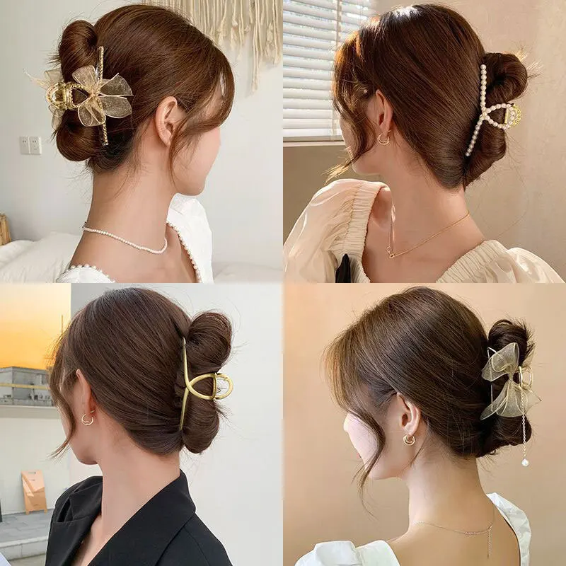 

Fashion Gold Color Hollow Hair Clips Tassels Butterfly Metal Hair Claw Women Headband Headwear Hairclip Accessories for Girls