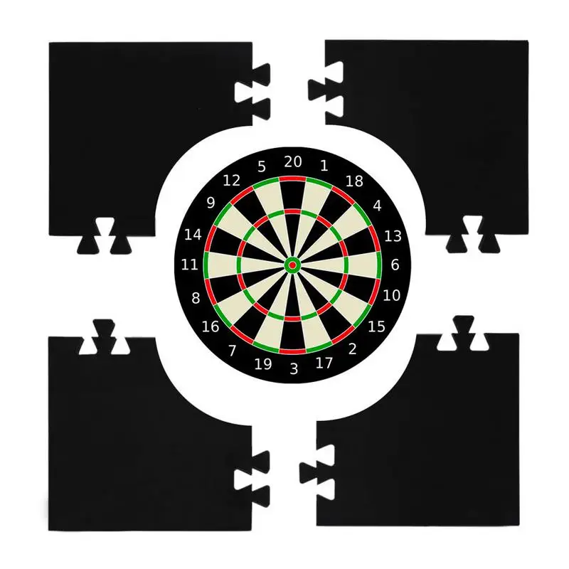 

Dart Backboard 4PCS Spliced Square Dartboard Surround Wall Protector Stable Border For 18in Dartboard Wall Protection