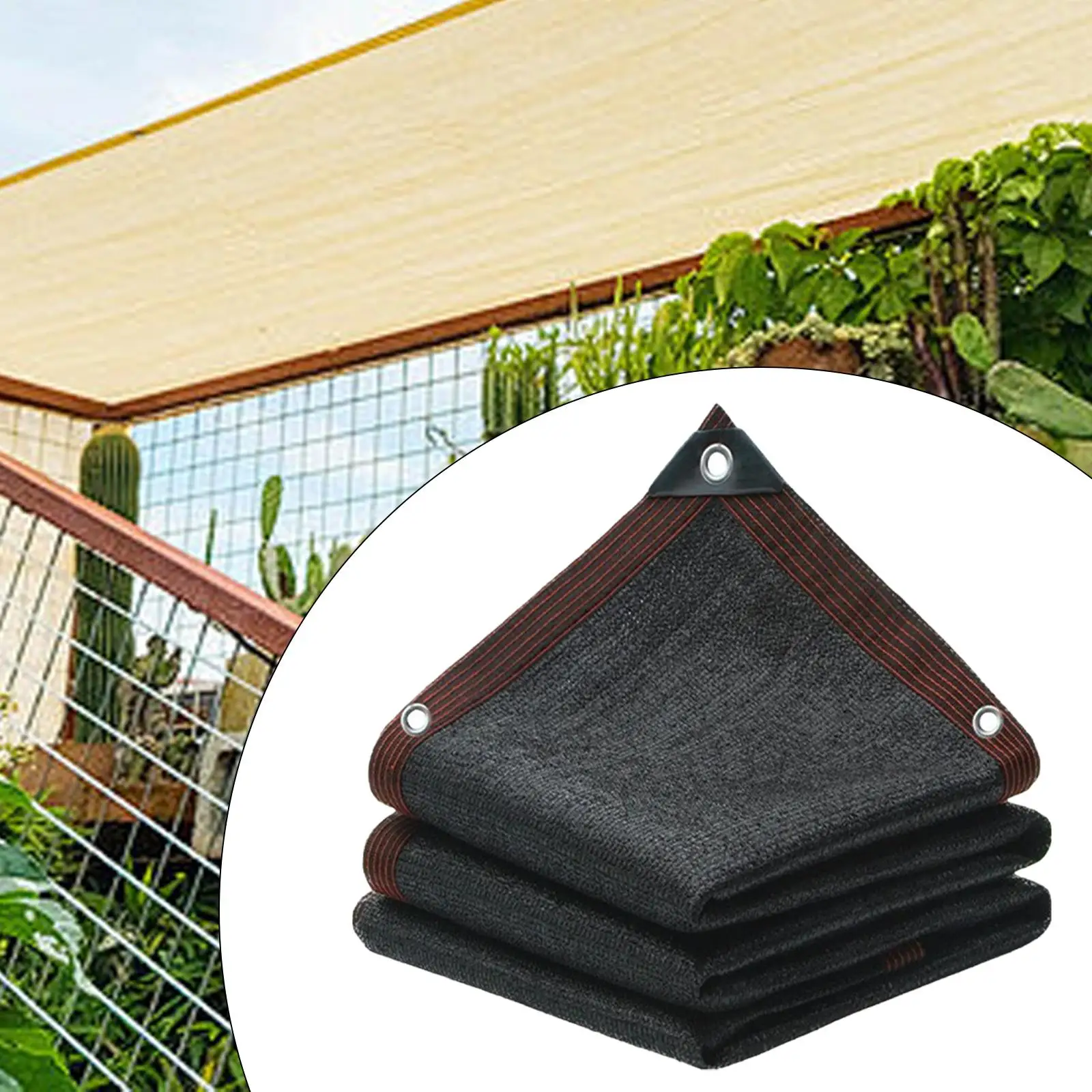 

Shade Cloth Easy to Install Thickening Shade Net Shade Cover Shade Mesh for Swimming Pools Barn Chicken Coop Patio Garden