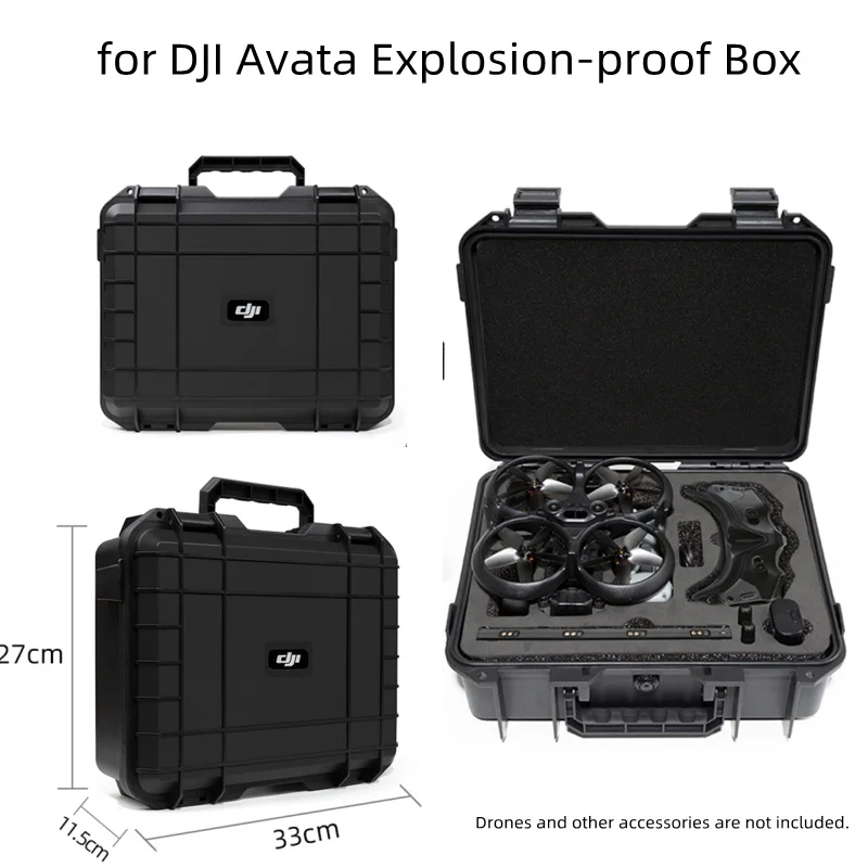 Waterproof Box For DJI Avata Storage Case Hard Shell Suitcase Avata Box Explosion-Proof Case For DJI Accessory drone accessories drone storage bag dji case drone case