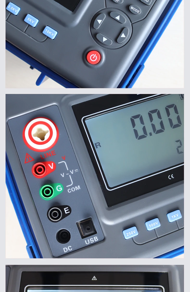 FUZRR ES3035E+ ES3035+ Digital Insulation Resistance Tester 10KV Double Insulati