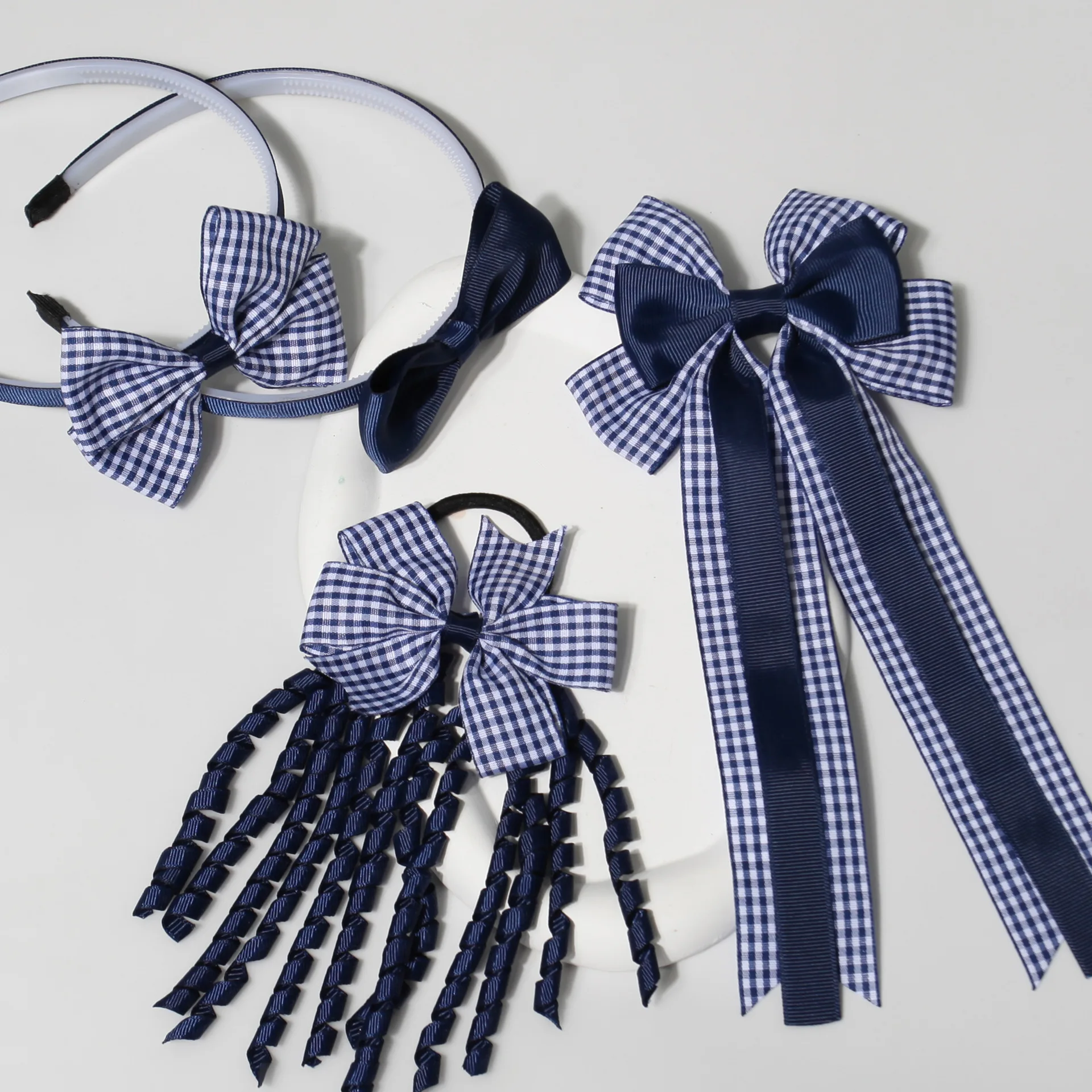 Chic British Style Children's Duckbill Hair Clips - Grid Series Hair Accessories, New Arrival