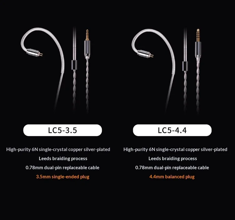 Simgot LC5 4,4 mm Dengeli - 2PIN Kulaklık Kablosu