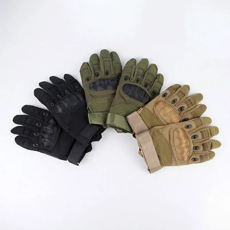 Tactical Air Soft Russian Carbon Fiber Tactical Gloves Full Finger Touch Screen Outdoor Protection Tarkov Accessories Single Lea