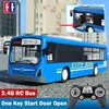 Double E RC Bus 1/14 Radio Controlled Truck Model Open Door Tour Bus with Sound and Light Electronic Truck Kid Toy for Children 2