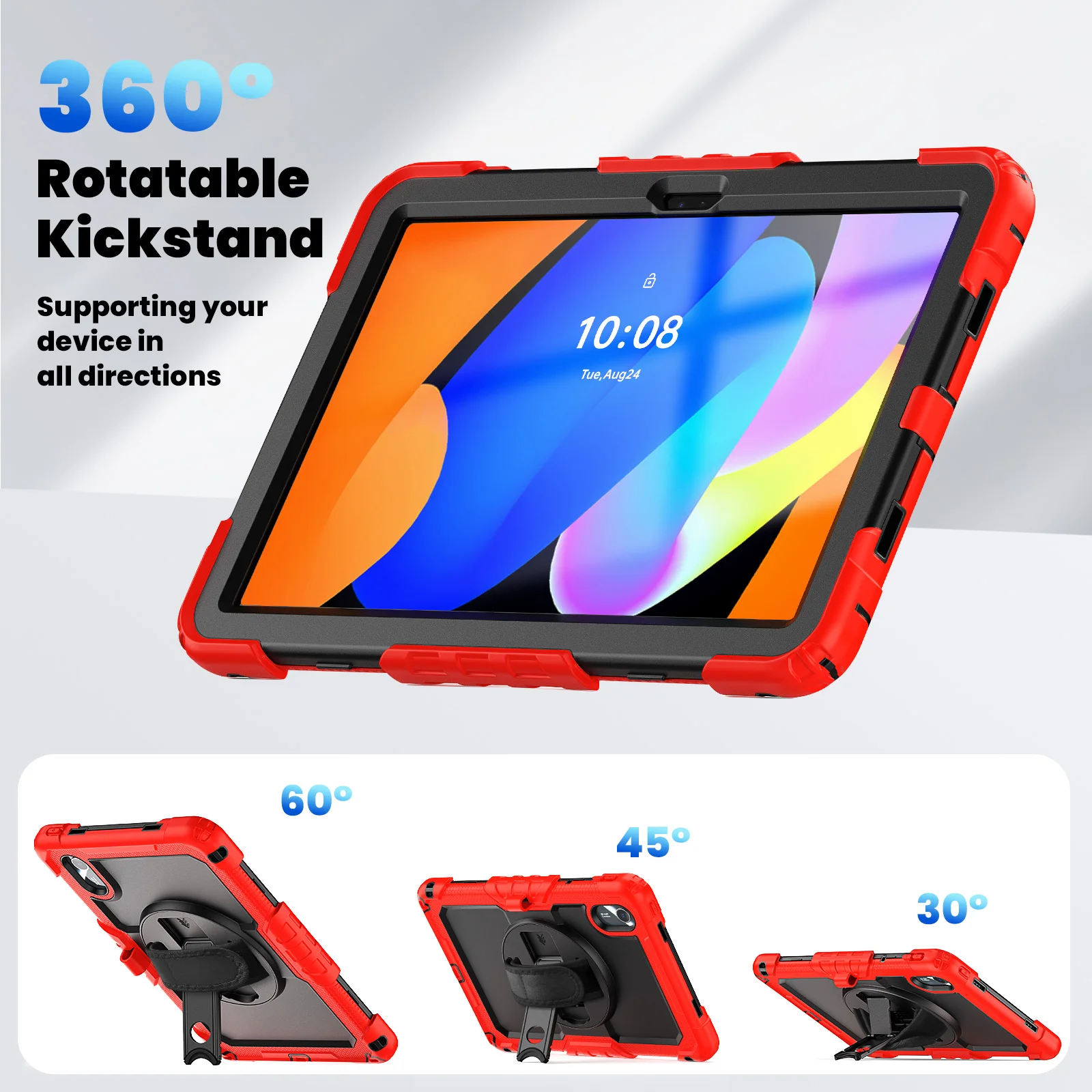 Universal Tablet Case with Screen Protector - Enhanced Protection and Style