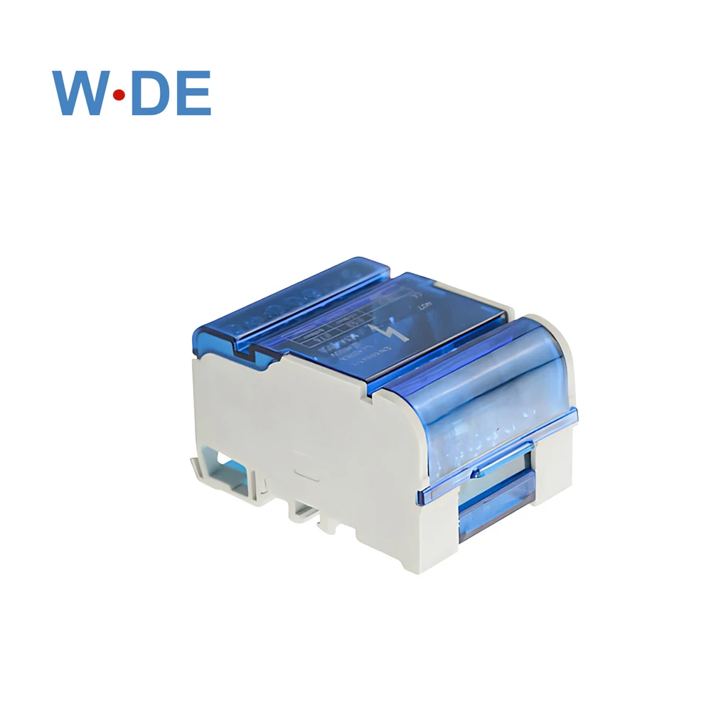 Wire Electrical Connector Din Rail Terminal Block Power Distribution Box 1 Piece WDH407 Screw Junction Modular Universal