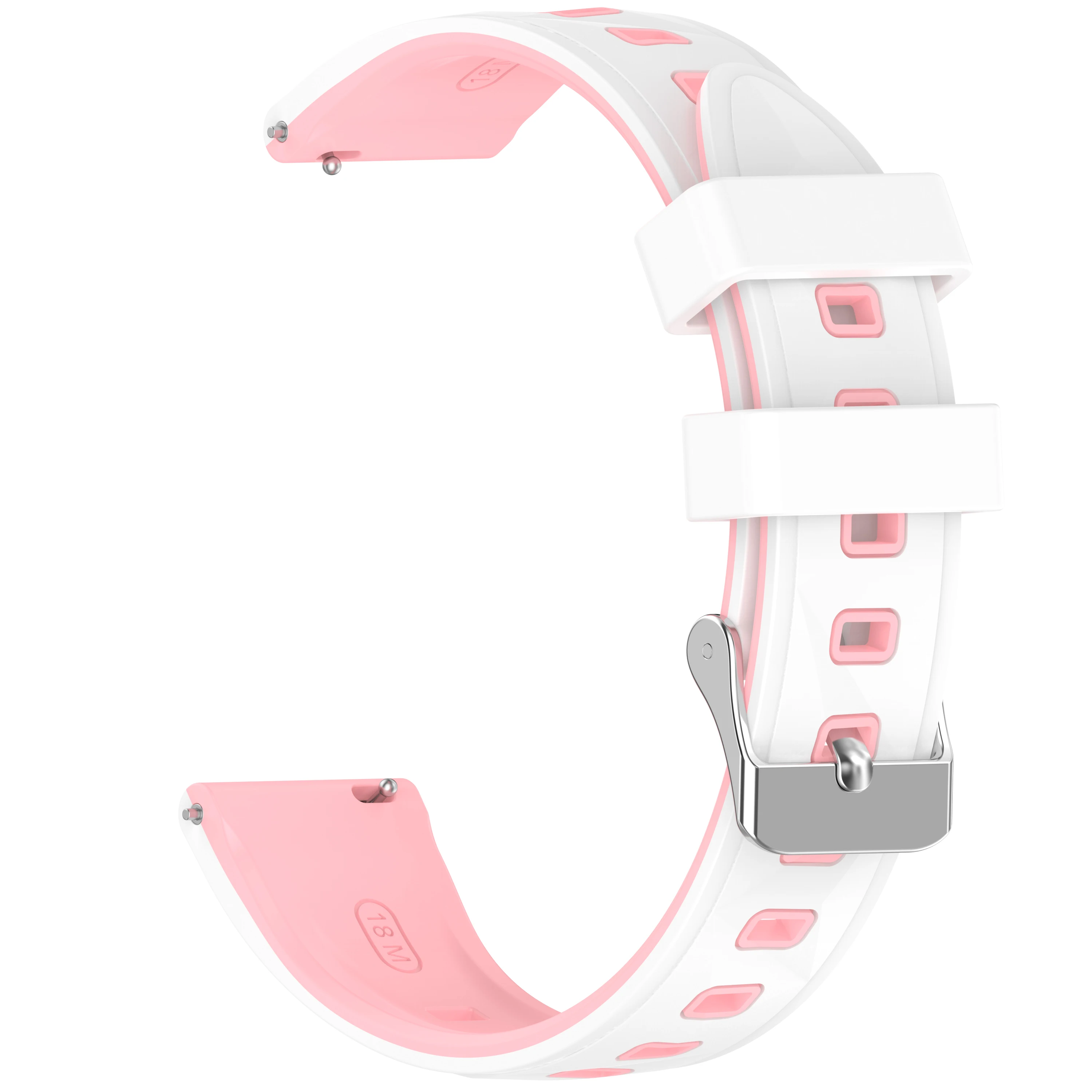 Sporty 18mm Silicone Smartwatch Replacement Band Bracelet, 41mm Wristband Accessory