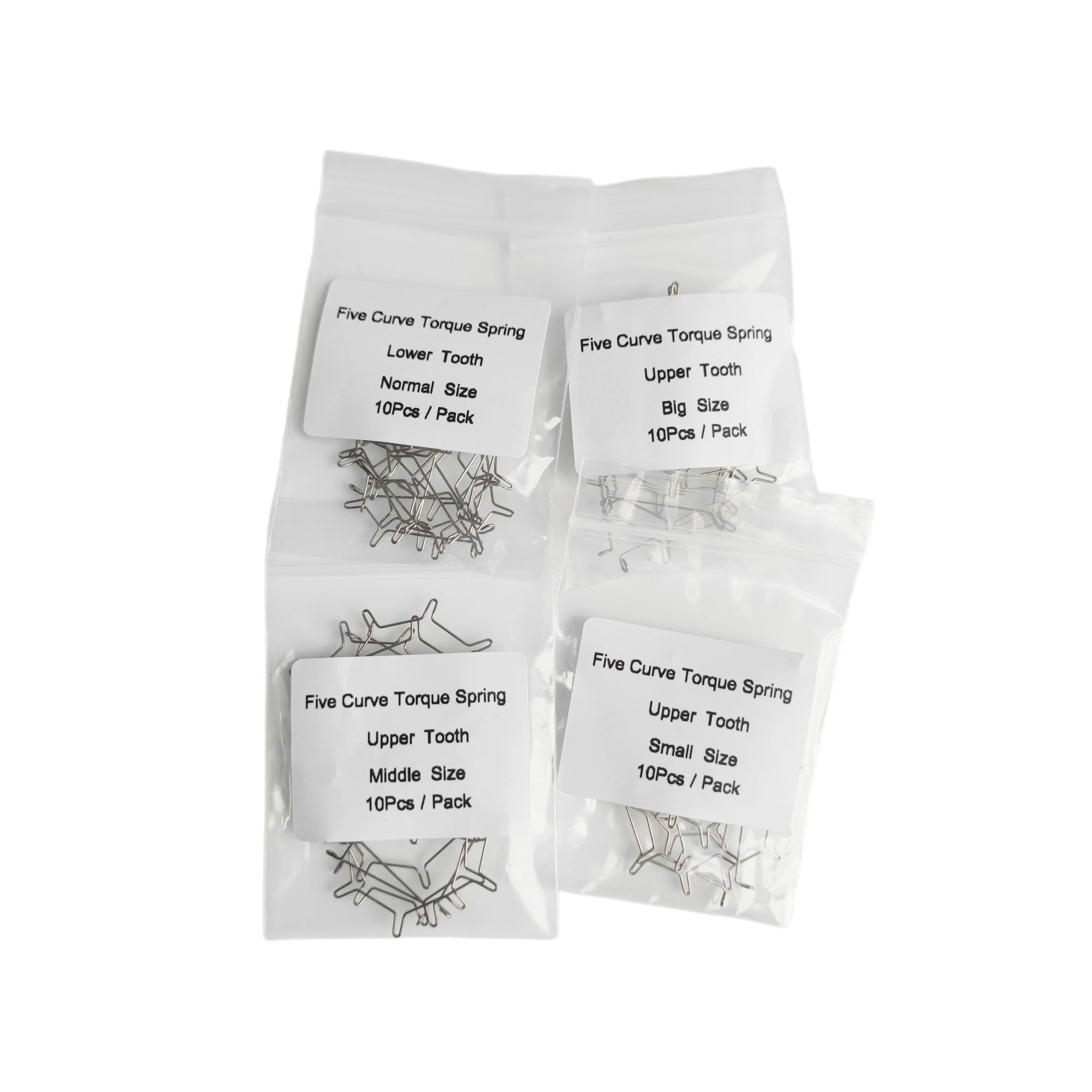 10Pcs/Pack Dental Orthodontic Five Curved Torque Spring Auxiliary Arch