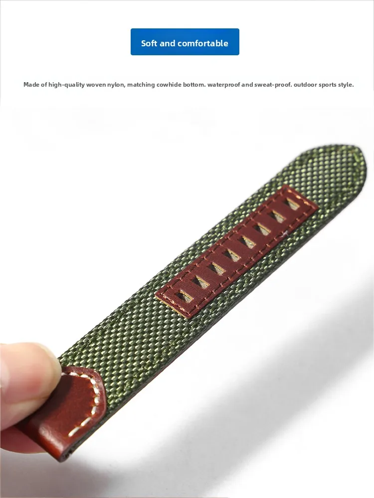 Retro Nylon Watch with 22/24mm Male Band - Perfect