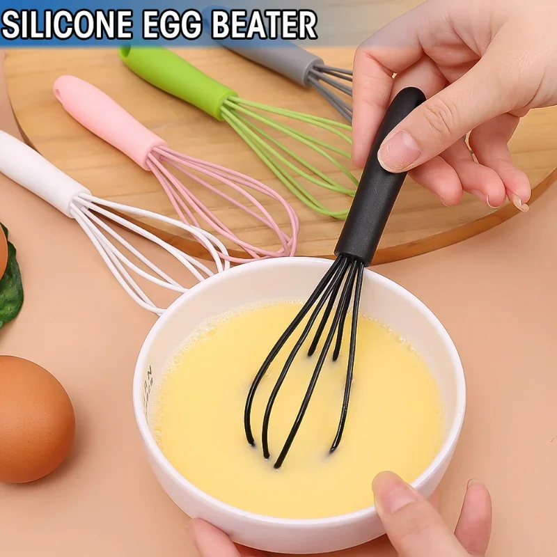 thumbnail image 2 of 2-in-1 Egg Whisk & Food Clip - Manual Kitchen Mixer With Serrated Tongs For Baking & Cooking 2 of 11