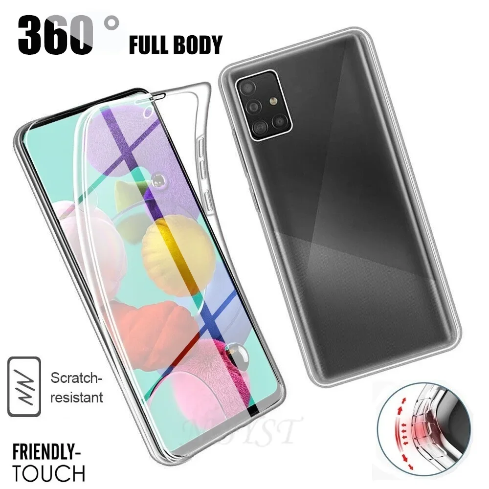 360 Full Body Protective PC+Silicone Phone Case