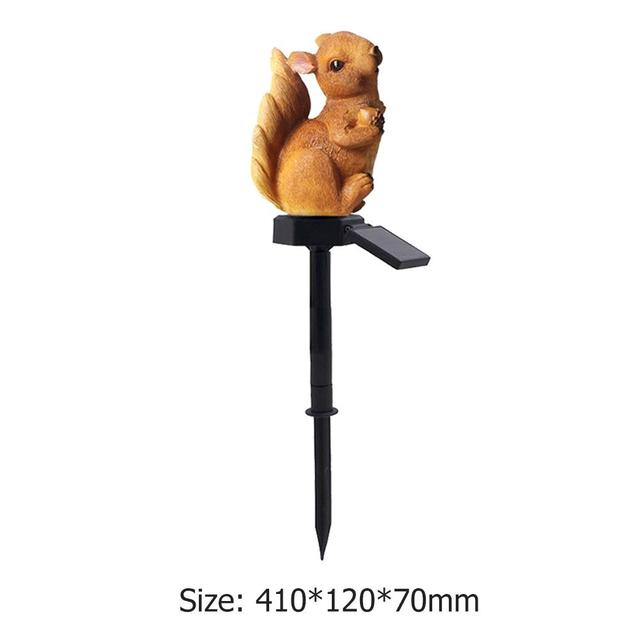 Solar Light with Rain Gauge Lawn Lamp Vintage Solar Powered Peacock Shape Greensward Lamp for Decoration