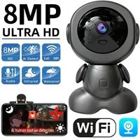 8MP 4K IP Camera Wifi Surveillance Robot HD Cloud Smart Home Two Way Audio CCTV Network Wifi Camera Wireless Baby Monitor Camera